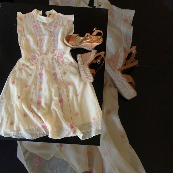 Free People Casual Dures Cream Riviera. - Picture 4 of 12